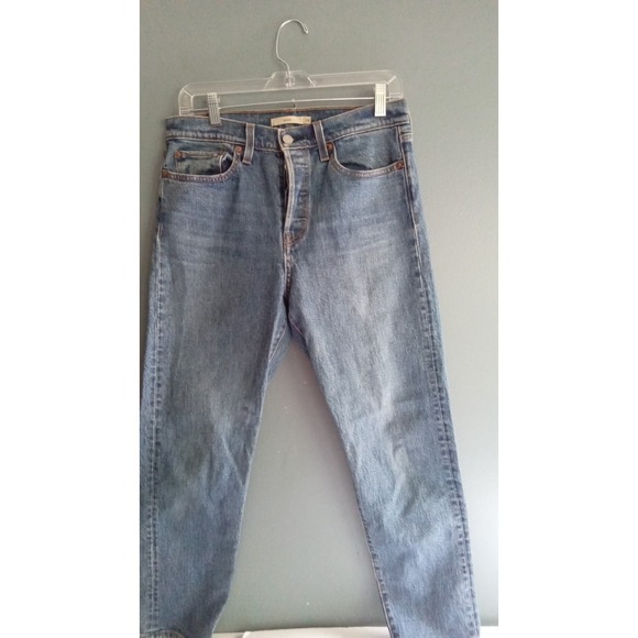 Levis premium wedgie straight leg jeans button fly vintage wash Size 29 - Picture 1 of 9